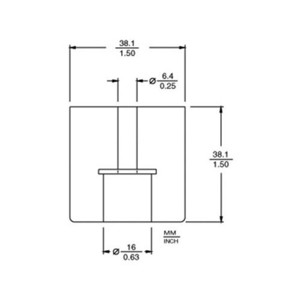 Main product image for Penn-Elcom 9145 Rubber Cabinet Foot 1.5" Dia. 260-7710